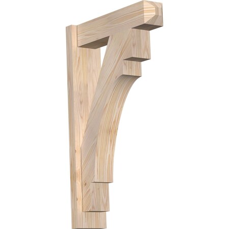 Ekena Millwork Merced Smooth Craftsman Outlooker, Douglas Fir, 5 1/2"W x 20"D x 32"H OUT06X20X32MRC04SDF